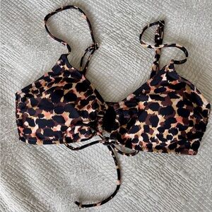 Leopard Print Women's bikini top